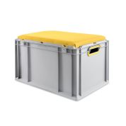 Eurobox, NextGen Seat Box, gelb Griffe offen, 64-32 - Einzel