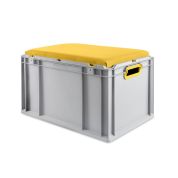 Eurobox, NextGen Seat Box, gelb Griffe offen, 64-32 - Einzel
