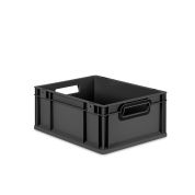 Eurobox NextGen 2.0 Cycle - Griffe offen - Schwarz - 400 x 300 x 170 mm  - Anthrazit - Einzel