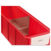 Trennsteg für Industriebox schmal (Pack = 10 Stück) Rauchbraun