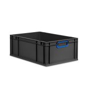 Eurobox NextGen 2.0 Cycle - Griffe geschlossen - Blau - 600 x 400 x 220 mm  - Anthrazit - Einzel