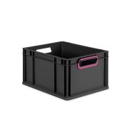 Eurobox NextGen 2.0 Cycle - Griffe offen - Purpur - 400 x 300 x 220 mm  - Anthrazit - Einzel