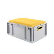 Eurobox, NextGen Seat Box, gelb Griffe offen, 64-22 - Einzel