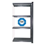 Anbauregal Tiefe 600 / 9 Fachböden / Breite 1350 mm