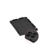 Auflagedeckel Set 400 x 300 für Eurobox NextGen 2.0 Cycle - Anthrazit - inkl. 4 schwarze Schiebeschnappverschlüsse