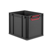 Eurobox NextGen 2.0 Cycle - Griffe geschlossen - Rot - 400 x 300 x 320 mm  - Anthrazit - Einzel