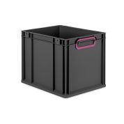 Eurobox NextGen 2.0 Cycle - Griffe geschlossen - Purpur - 400 x 300 x 320 mm  - Anthrazit - Einzel
