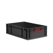 Eurobox NextGen 2.0 Cycle - Griffe geschlossen - Rot - 600 x 400 x 170 mm  - Anthrazit - Einzel