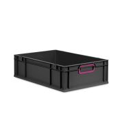 Eurobox NextGen 2.0 Cycle - Griffe geschlossen - Purpur - 600 x 400 x 170 mm  - Anthrazit - Einzel