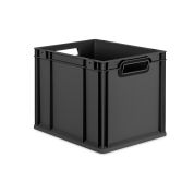 Eurobox NextGen 2.0 Cycle - Griffe offen - Schwarz - 400 x 300 x 320 mm  - Anthrazit - Einzel