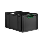 Eurobox NextGen 2.0 Cycle - Griffe offen - Grün - 600 x 400 x 320 mm  - Anthrazit - Einzel