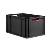 Eurobox NextGen 2.0 Cycle - Griffe offen - Magenta - 600 x 400 x 320 mm  - Anthrazit - Einzel