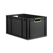 Eurobox NextGen 2.0 Cycle - Griffe offen - Hellgrün - 600 x 400 x 320 mm  - Anthrazit - Einzel