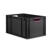 Eurobox NextGen 2.0 Cycle - Griffe offen - Purpur - 600 x 400 x 320 mm  - Anthrazit - Einzel
