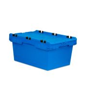 Mehrwegbehälter Conical mit Krokodildeckel 64-299 - Einzel - blau