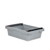 Mehrwegbehälter Conical mit Stapelbügel 64-173 - Karton - grau