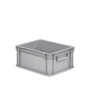 Eurobehälter mit geschlossenen Griffen 43-175 - Karton - grau