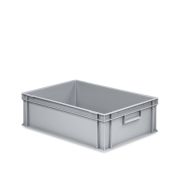 Eurobehälter UNISTA mit geschlossenen Griffen 64-175 - Karton - grau