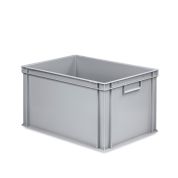 Eurobehälter UNISTA mit geschlossenen Griffen 64-320 - Einzel - grau