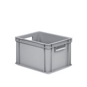 Eurobehälter UNISTA mit offenen Griffen 43-235 - Einzel - grau