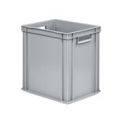 Eurobehälter UNISTA mit offenen Griffen 43-400 - Einzel - grau