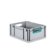Eurobox NextGen 2.0 - Griffe offen - Türkis - 400 x 300 x 170 mm - Einzel