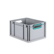 Eurobox NextGen 2.0 - Griffe offen - Türkis - 400 x 300 x 220 mm - Einzel