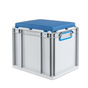 Eurobox, NextGen Seat Box, blau Griffe geschlossen, 43-32 - Einzel