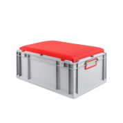 Eurobox, NextGen Seat Box, rot Griffe geschlossen, 64-22 - Einzel