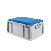 Eurobox, NextGen Seat Box, blau Griffe geschlossen, 64-22 - Einzel