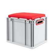 Eurobox, NextGen Seat Box, rot Griffe offen, 43-32 - Einzel
