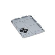 Auflagedeckel Set Eurobox NextGen – 400 x 300, inkl. 4 schwarze Schiebeschnappverschlüsse