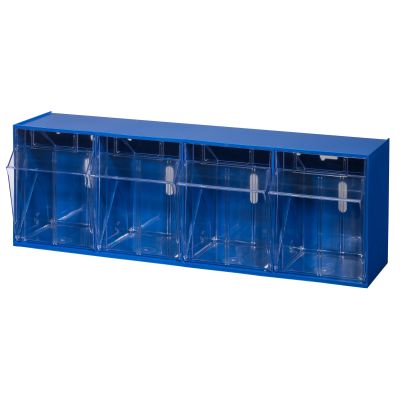 Blaues Klappschüttenmagazin VarioPlus ProFlip 4