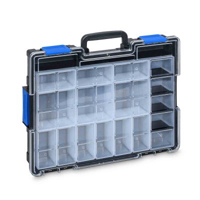 Kleinteilekoffer EuroPlus Pro >K<44.76/19 mit Einsatzboxen in verschiedenen Größen