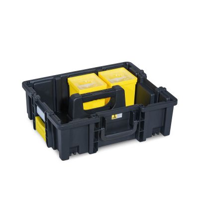 Tragekasten EuroPlus Pro >KC<44.150, mit Sortierkästen bestückt