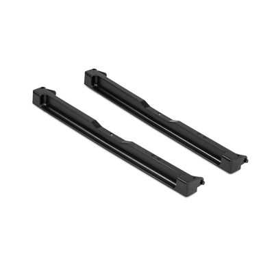 Zwei schwarze Stapelbügel zur Stapelung von Mehrwegbehälter CONICAL