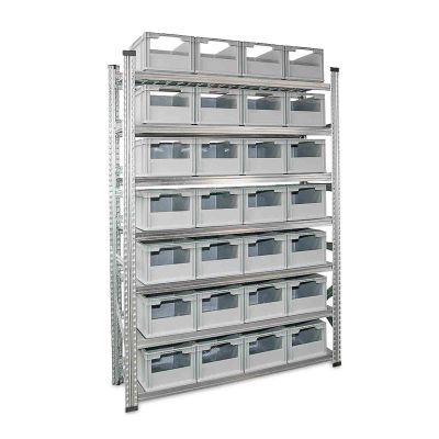 Grundregal Tiefe 400 mit 7 Fachböden für Euroboxen NextGen Insight - Store - Insight Cover