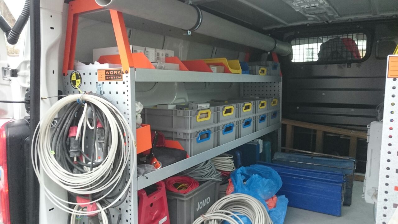 Handwerker-Bulli – Fahrzeugeinrichtung mit unseren Kunststoffboxen organisieren