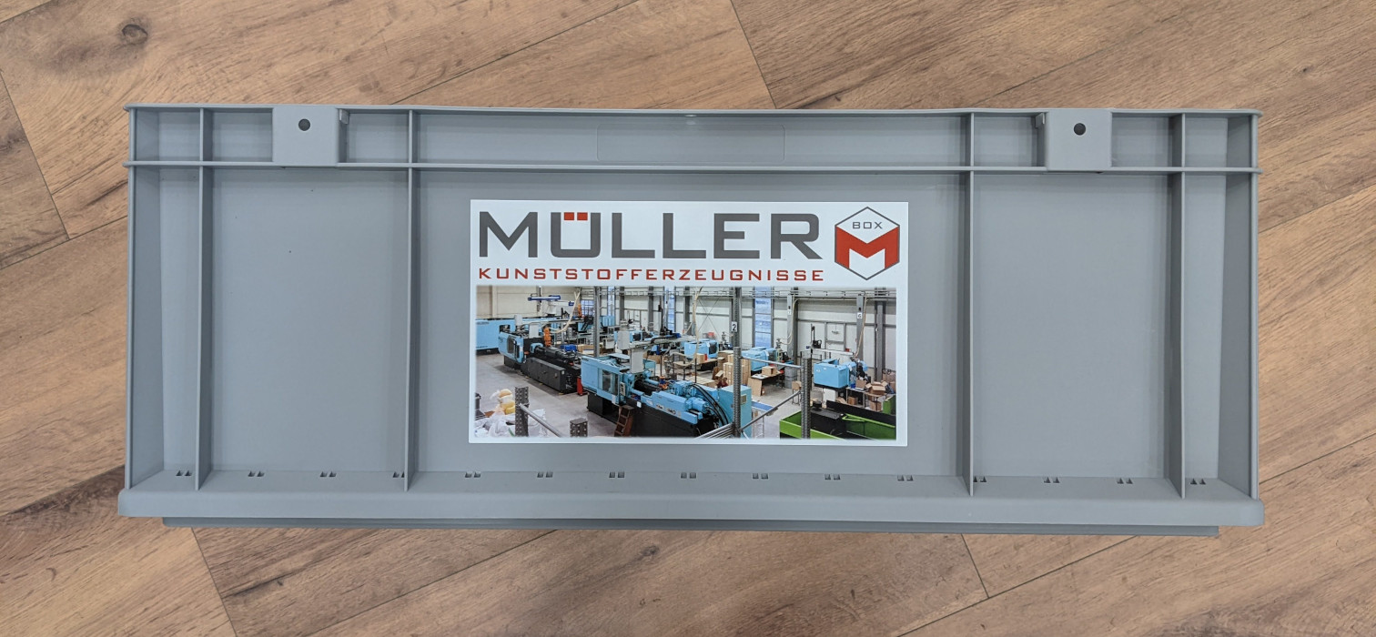 Individualisierung von Kunststoffboxen