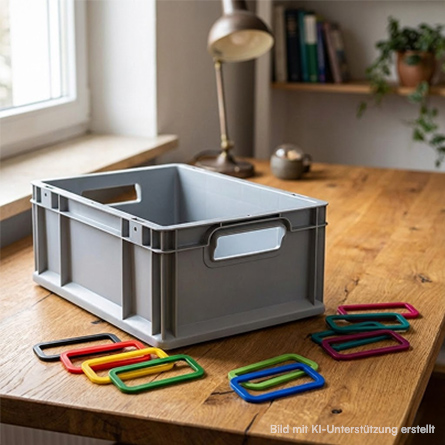 Euroboxen NextGen 2.0 Cycle bef&uuml;llt mit Baumaterialien